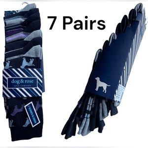 Dog & Rose Sock Company - 7 Pairs - For Men’s